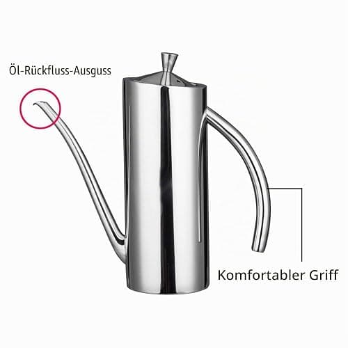 IMEEA Oliven Essig& Ölspender SUS304 Edelstahl Ölkännchen Ölbehälter Ölflasche Ölaufbewahrung Zutatenspender mit Tropffreier Ausgießer (23oz / 700ml) thumbnail 5
