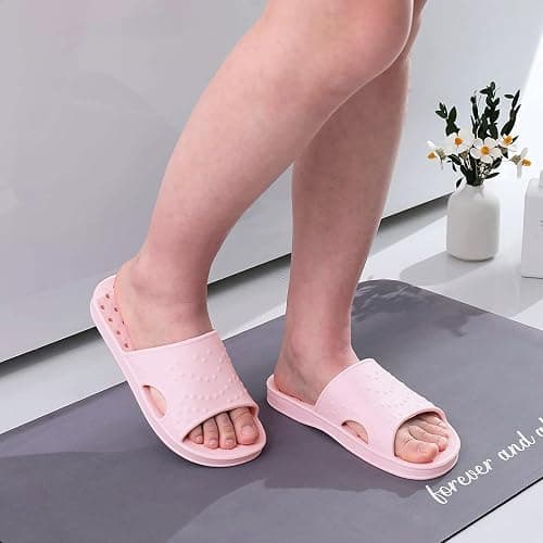 shevalues Shower Shoes for Women Men with Arch Support Quick Drying Pool Slides Lightweight Beach Sandals with Drain Holes thumbnail 2