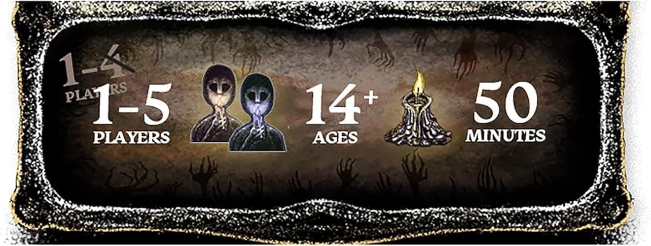 The Night Cage by Smirk and Dagger, a Spooky Cooperative Strategy Game, 1-5 Players Lost in a Dark Maze with only a Candle, Fun Horror Themed Tile Laying and Perfect for Game Night, Adults, Teens 14+ thumbnail 6