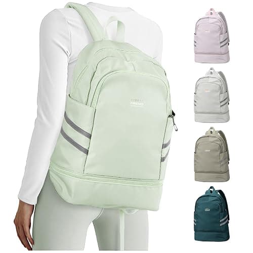 coofay Gym Backpack For Women Waterproof Backpack With Shoe Compartment Lightweight Travel Backpack Workout Sports Backpacks Large Gym Bag - Image 1