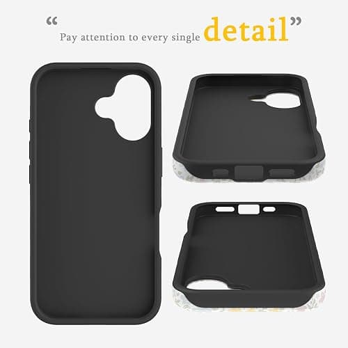JoyToday for iPhone 16 Case,Wildflowers Meadow,Compatible with Magsafe[2X Stronger Than Standard],Dual-Layer Protection,Stylish Unique Design,Cute Phone Case Cover thumbnail 7