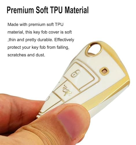 Arruweer Key Fob Cover for VW Soft TPU Key Fob Case Holder Protector Compatiable with Volkswagen VW Arteon Atlas Golf Jetta Passat Tiguan Accessories with Keychain thumbnail 3