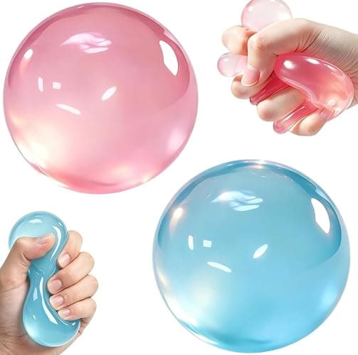 2Pcs Coconut Oil Squishy, Shapeable No Rebound Stress Relief Ball, Fun Sensory Fidget Toy, Fun Anxiety Gift for Adults & Kids. - Image 1