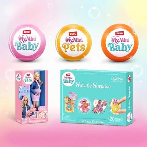 My Mini Birthday Series 1 (2 PACK) by ZURU – Collectible Mystery Capsule Baby Doll with Birthday Party Theme, Accessories & Playset, Unbox Celebration Surprises for Girls & Collectors. thumbnail 7