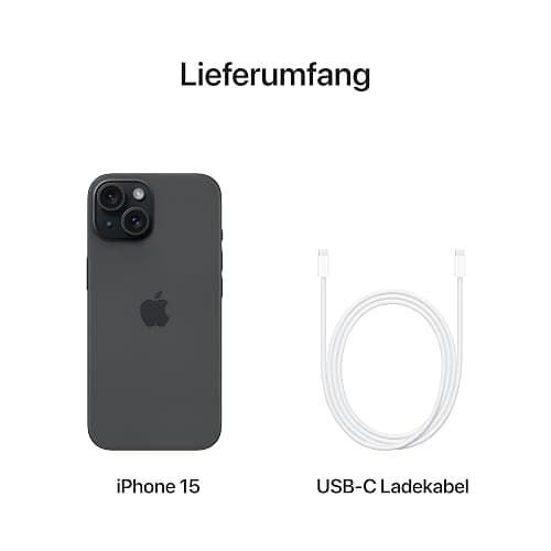 Apple iPhone 15 (128 GB) - Schwarz thumbnail 6