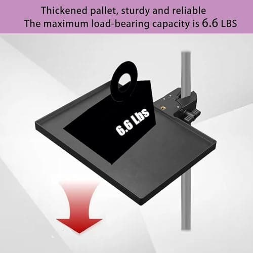 Lash Tray Holder Adjustable Lash Trays Organizer Attachment with Phone Holder Functional Eyelash Trays for Lash Techs Lash spa salon Lash Extension Supplies 10.6"x 8" thumbnail 3