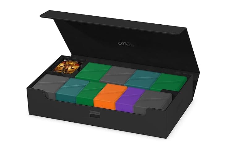 Ultimate Guard Omnihive 1000+, Deck Case for 1000 Double-Sleeved TCG Cards + 2 removable Trays, Black, Magnetic Closure & Microfiber Inner Lining thumbnail 2