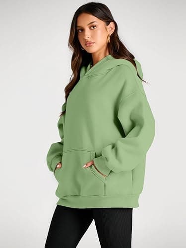 Trendy Queen Womens Oversized Hoodies Fleece Sweatshirts Fall Fashion 2025 Pullover Sweaters Winter Clothes thumbnail 3
