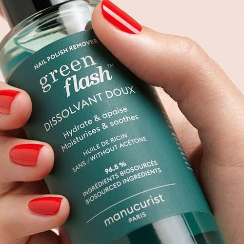 Manucurist - Green Flash Gel Nail Polish Remover - Effective Plant-Based - Acetone-Free - Floral Scent - 3.38 fl oz thumbnail 3