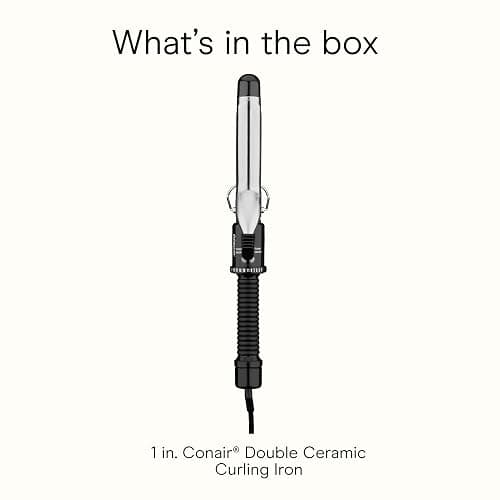 Conair Instant Heat 1-Inch Curling Iron, 1-Inch Barrel Produces Classic Curls, Hair Curler for Short, Medium, and Long Hair, 25 Heat Setting Curling Iron, Black thumbnail 8