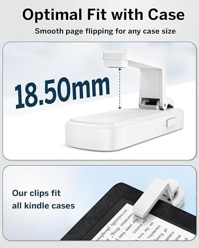 DATAFY [Case-Friendly] Remote Control Page Turner Ring for Kindle Paperwhite Oasis Scribe Kobo eReaders, Camera Camcorder Remote Controls, Page Turner Clicker for ipad iPhone Tablets with Storage Bag thumbnail 5