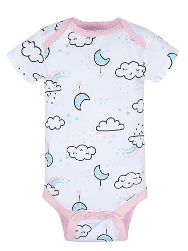 Gerber Baby Girls' 8-pack Short Sleeve Onesies Bodysuits thumbnail 4