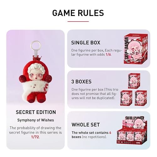 POP MART SKULLPANDA Winter Symphony Series Plush Action Figure Collectible Toy Gift 1 Piece - Winter Symphony - 1PC thumbnail 7
