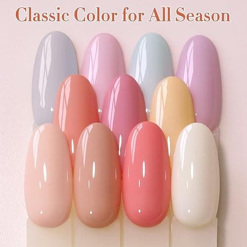Double Rhythm 28Pcs 0.5Oz Gel Nail Polish Set Same Color Same Bottle Gel Polish Kit Nail Art Manicure Salon DIY at Home for Women (Nude Pink Collection-T24-3) thumbnail 6