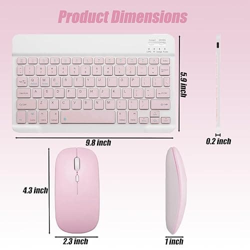 LUIOOXEIM Keyboard Case for Samsung Galaxy Tab A11+ Plus/A9+ Plus 11 Inch | Detachable Folio Keyboard Cover with S Pen Holder, Lightweight Mouse Detachable Keyboard, for Work, Study & Travel thumbnail 5