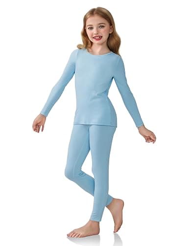 Arshiner Girls Clothes 2 Piece Fall Outfits Slim Long Sleeve Shirt and Leggings Set Kids Thermal Underwear sets - Image 1