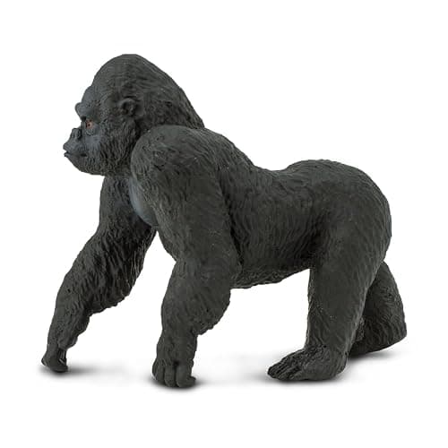 Safari Ltd. Lowland Gorilla Figurine - Lifelike 4.25" Primate Figure - Educational Toy for Boys, Girls, and Kids Ages 3+ thumbnail 5