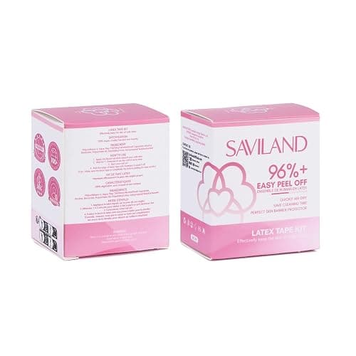 SAVILAND Liquid Latex Tape Kit - 2pcs 20ml Latex Tape for Nails Art Peel Off Cuticle Nail Polish Guard Skin Barrier Protector Gel Nail Polish Remover for Nail Salon Home DIY thumbnail 8