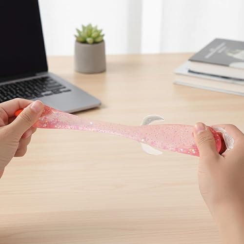 Duck Squishy Glitter, Squishy Duck Squeezy, Ultra Soft Stress Relief Sugar Ball Slow Rise Relaxing Sensory Fidget Stress Anxiety Relief for Adults Gifts (Pink-1pc) thumbnail 5