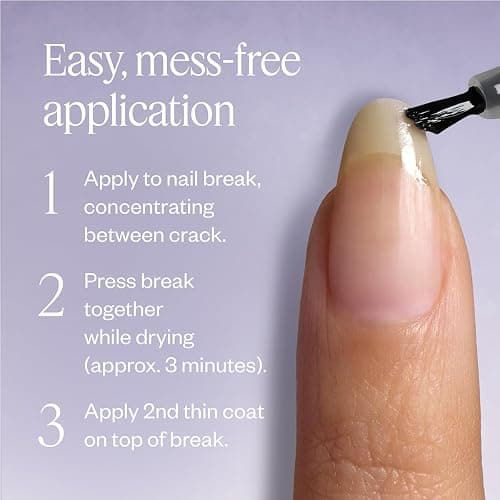 Essie Break Fix Liquid Nail Patch, Nail Care, Patches Broken Nails for Up to 5 Days, Nail Repair For Broken Nails, Liquid-to-Solid Technology, Transparent Finish thumbnail 9
