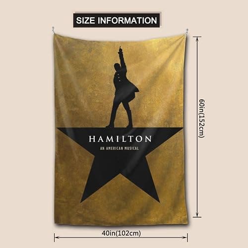 BITELF Hamilton The Musical Tapestry Wall Hanging Wall Art Home Decorations for Bedroom Living Room Dorm 40x60 inch thumbnail 3