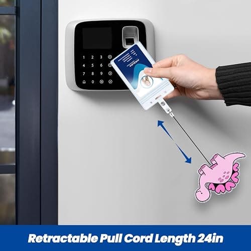 Cute Nurse Badge Reel Retractable ID Badge Holder Clip Funny Pink Dinosaur Badge Reel Pediatric Nursing Student Name Badge Holders, RN CNA MA Medical Worker Nurse Accessories Gifts (2Pcs) thumbnail 5