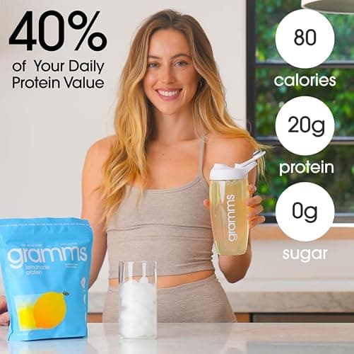 GRAMMS Clear Protein Powder | 20G Whey Isolate | Gluten Sugar Lactose Free | Peach Tea | 18 Servings thumbnail 3