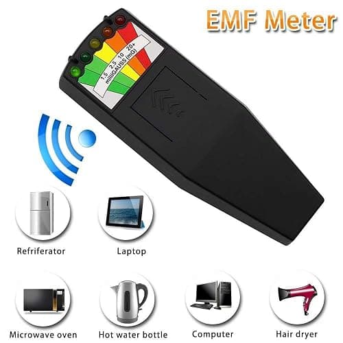 JahyShow Emf Meter Ghost Hunting: Emf Meter Radiation Detector for EF RF MF - Handheld Emf Detector or Home and Office Emf Inspections, Black thumbnail 6