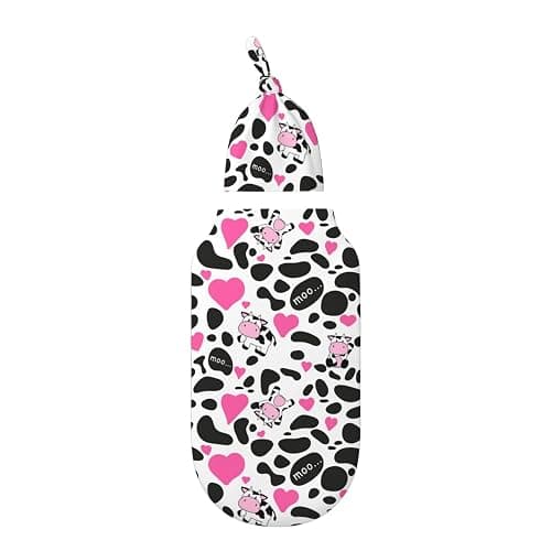 Cute Cow Swaddle Blankets Soft Receiving Blanket Baby Swaddle Wrap for Baby Girls Boys thumbnail 4
