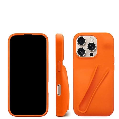 Jtsery Lipgloss Holder Case for iPhone 16, Lip Gloss Case Lipstick Lip Glaze Stylish Silicone Funny Women Girls Cover for iPhone 16 6.1 inch 2024 (Pink) thumbnail 2