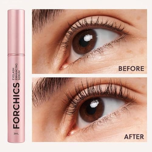 ForChics Eyelash Growth Serum - Prostaglandin-Free Lash Enhancing Serum for Longer, Thicker Lashes and Brows- Natural Formula, Visible Results in 2 Weeks - Vegan, Hormone-Free 0.10 fl. oz / 3ml thumbnail 2