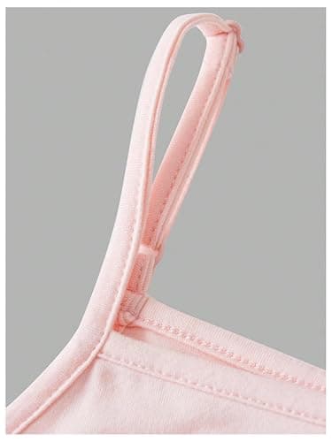 SOLY HUX Girl's Tank Tops 3 Packs Cute Ruched Spaghetti Strap Camisole Slim Fit Undershirts thumbnail 5