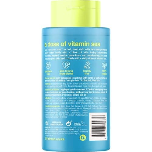 b.fresh Ocean Fresh Body Wash | Vitamin Sea - Nourishing Body Cleanser w/Sea Salt, Cruelty Free, Paraben Free, 16 Fl Oz thumbnail 2