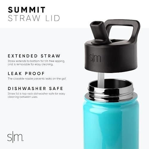 Simple Modern Summit Water Bottle with Straw Lid | Minecraft 18oz Stainless Steel Cup Insulated Tumbler for Girls, Boys, School | Minecraft Mashup thumbnail 3