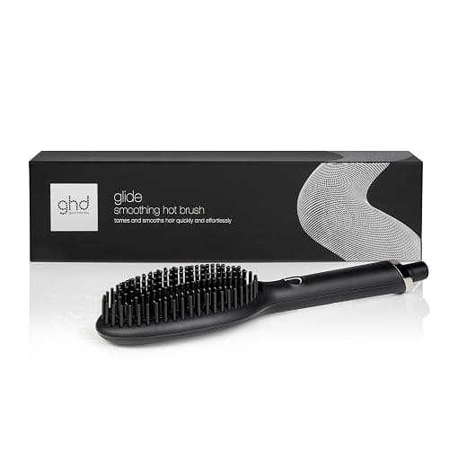 ghd Glide Hot Brush, Spazzola Lisciante con Tecnologia di Riscaldamento in Ceramica e Ionizzatore, Nero, 32.89 x 10.21 x 10.31 cm, 30 cm, 560 g - Image 1