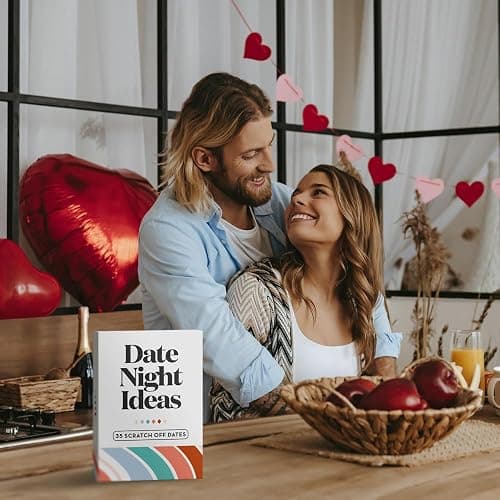 Romantic & Fun Scratch Off Date Night Ideas Card Game, Perfect Valentines Day Gifts for Him or Her, Couple Gifts for Boyfriend, Girlfriend, Wife, Husband, Men, Women, Engagement, Anniversaries & More thumbnail 2
