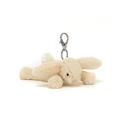 Jellycat Smudge Rabbit Bag Charm, 3 inches - Rabbit & Bunny Plush Keychain - Great Gift Idea - Image 1