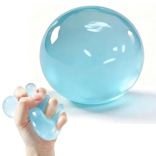 Coconut Oil Squishy Blue Stress Relief Toy Formable No-Rebound Stress Ball | Sensory Toy for Calming Anxiety Relief, The Perfect Gift for Family and Friends Ideal for Studying, Work Focus and Relaxation - Image 1
