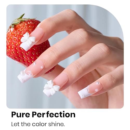 Beetles White Gel Nail Polish - French White 1PC 15ml Gel Polish Soak Off UV LED Needed Nail Art Manicure Salon DIY Design at Home Spring Nails Gifts for Woman thumbnail 3