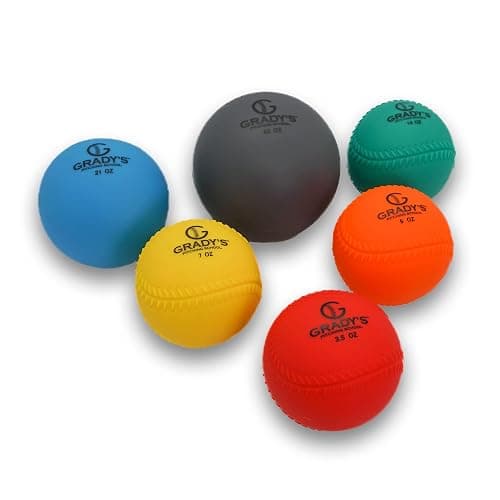 Grady's Pitching School Weighted Velocity Training Ball Set – Seam & Seamless Options for Pitching & Arm Strength + Set of 6 Balls + Carrying Case thumbnail 6