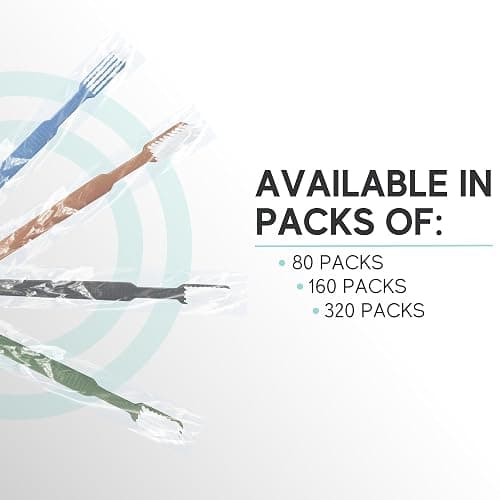 Avistar 160 Prepasted Disposable Toothbrushes Individually Wrapped - Single Use Pre Pasted Disposable Toothbrushes with Toothpaste Built in - Waterless Toothbrush for Travel, Guests, Hotel, & Camping thumbnail 2