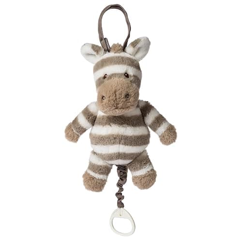 Mary Meyer Afrique Musical Pull Toy Stuffed Animal Soft Toy, 10-Inches, Zebra - Image 1