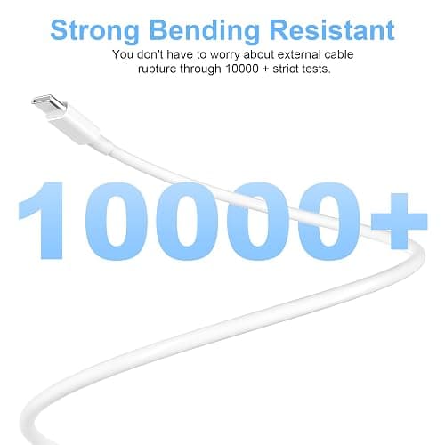 USB C to USB C Charging Cable for Apple 2Pack 10ft,Long Type C to C Fast Charger Cord,for iPhone 16 E/17/Air/15/Pro/Plus/Pro Max, for MacBook Pro/Air, for iPad Pro12.9/11in,Air 4/5,Mini 6/7 60W thumbnail 7
