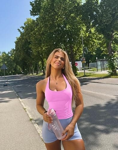 TRYTO Impact Halter Top Sports Yoga Tanks Women Workout Fitness Gym Outdoor Running Tank Tops thumbnail 6