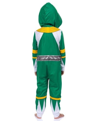 INTIMO Mighty Morphin Power Rangers One Piece Hooded Sleep Pajama For Kids thumbnail 4