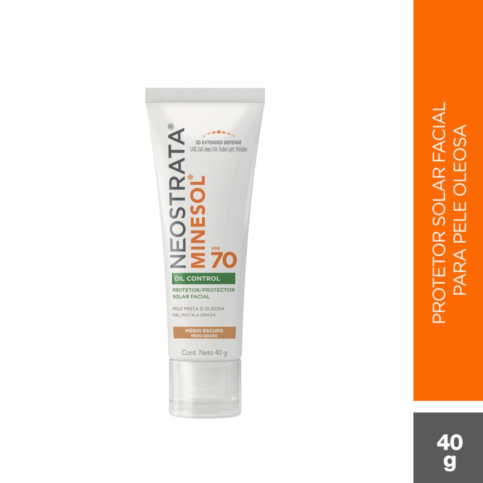 Protetor Solar Facial Neostrata Minesol Oil Control Médio Escuro FPS 70, 40g thumbnail 2