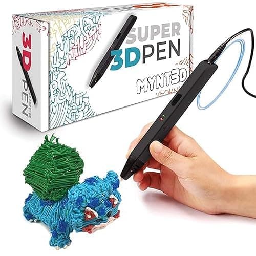 MYNT3D Super 3D Pen, 1.75mm ABS and PLA Compatible 3D Printing Pen - Image 1