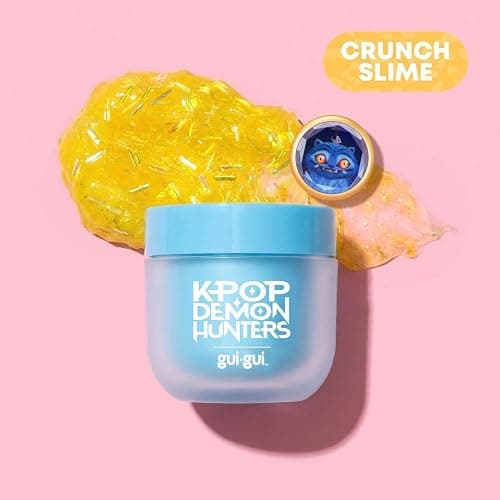 GUI GUI Kpop Demon Hunters Clear Slime & Crunchy | Rumi and Derpy Slime Kit | Rumi and Derpy 2-pack bundle includes booster, charms, medallion, and sparkle slime making kit | birthday gifts for girls 6+ thumbnail 8