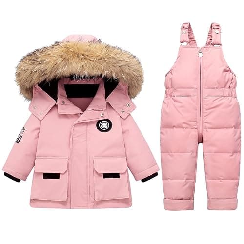 Mokitoni Boy Snow Pant And Jacket Toddler Girl Snowsuit Winter Clothes Snow Bib Kid Coat - Image 1