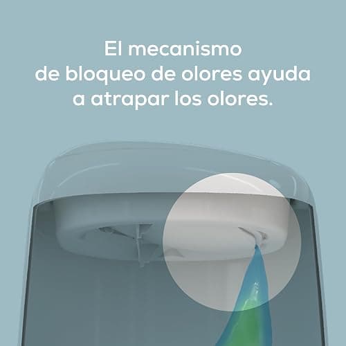 Angelcare Cubo para pañales Classic XL. Incluye un repuesto octogonal de alta capacidad y resistente a olores (1 mes - 210 pañales talla 1). Práctico, eficiente y económico. thumbnail 7